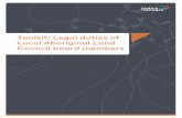 Toolkit: Legal duties of Local Aboriginal Land Council ... · What are your legal duties as a board member of a registered charity? 9 What can happen if you don’t follow your legal