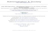 Administration & Society managerialism - Overeem... · After Managerialism: MacIntyre’s Lessons for the Study of Public Administration Patrick Overeem1 and Berry Tholen2 Abstract