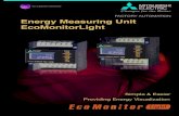 Energy Measuring Unit EcoMonitorLight · The logging unit stores measurement data for a specified period and outputs it to an SD memory card.*1 CC-Link Communication MELSEC-Q Series*4