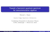 Toward a functorial quantum spectrum for noncommutative ...homepages.inf.ed.ac.uk/cheunen/cvqt/slides/Reyes.pdf · 4 Toward a quantum spectrum for noncommutative algebras Manny Reyes
