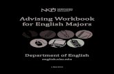 Advising Workbook for English Majors€¦ · Workbook for English Majors” to help you, the student majoring in English, understand the path to graduation. While you are assigned