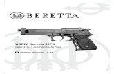 MODEL Beretta 92FS - Umarex Manuals/Manual Bere · PDF file model beretta 92fs operating instructions 3 - 15. 2 content 2 description of parts 1 operation safety instructions 3 not