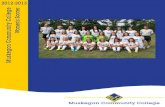 Muskegon Community College womens soccer.p… · Muskegon Community College 2012-2013 Women’s Soccer Roster # Name Pos Ht Yr Hometown/High School 1 Emily Manchester GK 5’6”