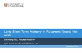 Long Short-Term Memory in Recurrent Neural Networkcbl.eng.cam.ac.uk/.../MLG/ReadingGroup/LSTMRecurrentNeuralNetwork… · Hierarchical recurrent neural networks for long-term dependencies.