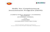 Skills for Employment Investment Program (SEIP) · CBLM – Painting (Student Guide) v.1 Sep 2018 3 Skills for Employment Investment Programme (SEIP) Module 6: Perform spray painting