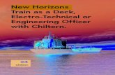 New Horizons Train as a Deck, Electro-Technical or ...€¦ · Electro-Technical Officer An Electro-Technical Officer is a specialist officer working within the Engineering Department
