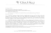 Oak Hills Christian College - U.S. Department of Education€¦ · Title: Oak Hills Christian College Author: U.S. Department of Education Subject: Response Keywords: Minnesota; 34