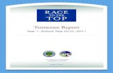 Tennessee State Report Year 1: School Year 2010–2011€¦ · Tennessee Year 1: School Year 2010 – 2011. Tennessee’s education reform agenda. In January 2010, Tennessee passed