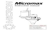 Instruction manualcatalog.solexcorp.com/manuals/Micron/Micromax Manual MMX201 … · Instruction manual Bromyard Industrial Estate, Bromyard, Herefordshire, HR7 4HS, UK Tel: + 44