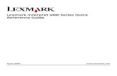 Lexmark Interpret S400 Series Quick Reference · PDF file Quick Reference Guide2 Additional setup and instructions for using the printer Comprehensive User's Gudi e installed automatically