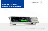 SSA3000X Plus Spectrum Analyzer - Siglent · Spectrum Analyzer Mode 10.1 lnch Display with Multi-Touch Screen Phase noise