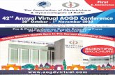 The Association of Obstetricians nd Annual Virtual AOGD ... · PDF file Scientiﬁc Programme 02nd November - ⁰⁶th November, ... The Era of IVF 28th October 2020 03:00PM - 07:00PM