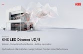 DECEMBER 2018 KNX LED Dimmer UD/S€¦ · Webinar “KNX LED Dimmer UD/S” December 6, 2018 Slide 8 LED Dimmer 4-fold/6-fold, 210W/VA Outputs: 4 Rated power: 2 –210 W/VA Dimensions: