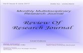 Review Of Research Journal - oldror.lbp.worldoldror.lbp.world/UploadedData/3027.pdf · ORIGINAL ARTICLE ISSN No : 2249-894X Monthly Multidisciplinary Research Journal Review Of Research