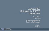 ANSYS Mechanical APDL€¦ · – The ANSYS program, now Mechanical APDL (MAPDL), originally worked by reading command files: • COMMAND, arg1, arg2, arg3, arg4… • Punch cards!