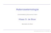 Klaas S. de Boerdeboer/asteroseis.pdf · Entdeckung der Neutrino-Oszillationen, Wandlung vonνe in νµ (Experimente mit kosmischer Strahlung) Das Neutrinoproblem gelöst ! Das Modell