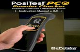 Uncured Coating Thickness Gage Instruction Manual v. 3 · Introduction The est Checker non-contact to coatings. 1 1. POWER-UPthe PosiTest PC by pressing the button. 2. ZEROthe gage
