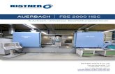 AUERBACH FBE 2000 HSC - Kistner Werkzeugmaschinen€¦ · KISTNER GmbH & Co. KG . Industriestraße 7-9 . D-95349 Thurnau . Tel. (+49) 9228 987-0 . info@maschinen-kistner.de. . AUERBACH