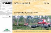 a Waldforschung ktuell 59 - Bayern€¦ · und Angewandte Informatik der TU München seine Versuchs-reihe zu ökologischen Auswirkungen des Maschineneinsatzes auf Boden und Bestand