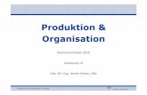 Produktion und Organisation - Uni Koblenz-Landau€¦ · iDie Leontief-Produktionsfunktion ist besonders geeignet bei ein- und mehrstufigen Produktionen: aus Komponenten werden komplexe