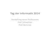 Tag der Informatik 2014 - RWTH Aachen University der informatik 2014/images/album neu… · Pascal Schweitzer Juniorprofessur Komplexität Diskreter Probleme . Pascal Schweitzer Juniorprofessur