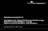 BERGAMONT Original-Betriebsanleitung Mountainbike und ...€¦ · um die Fahrradtechnik, Wartung und Pflege zusammengefasst. Lesen Sie die BERGAMONT-Original-Betriebsanleitung gründlich