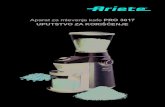 Aparat za mlevenje kafe PRO 3017 - ariete.rsariete.rs/wp-content/uploads/2020/04/Ariete-Pro-3017.pdf · A Poklopac na rezervoaru za zrna kafe B Rezervoar za zrna kafe C Poklopac na