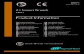 Product Information Manual, Air Impact Wrench, 588A1 Series · Ingersoll Rand No.100 Grease, shorten the interval between each greasing. If the Hammer Case is grease loaded, lengthen