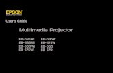 EPSON EB-695Wi/EB-685Wi/EB-680Wi/EB-675Wi/EB-685W/EB … · Contents 2 NotationsUsedinThisGuide 7 IntroductiontoYourProjector 8 ProjectorFeatures.....9