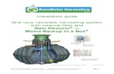 Installation guide Graf Carat rainwater harvesting system ...pdfs.findtheneedle.co.uk/21525.pdf · Pump priming: it is essential that the pump is primed by removing the half inch