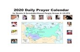2020 Daily Prayer Calendar · To order prayer resources or for inquiries, contact email: rev7.9go@gmail.com 2020 Daily Prayer Calendar for larger Russia & EurasiaNorthwest People
