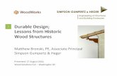 Durable(Design;( Lessons(from(Historic( Wood(Structures(€¦ · Structural failures at deeply-cut mortise and tenon connections, American roof framing 42 Anglo-American timber framing: