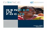 GENDER IN FOCUS€¦ · pilots to test the relevance and effectiveness of institutional platforms such as Gender Resource Centres (GRCs) in four states: Chhattisgarh, Jharkhand, Madhya
