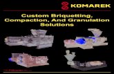 Custom Briquetting, Compaction, And Granulation Solutions briquetting, compaction and granulation machines