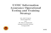 USMC Information Assurance Operational Testing and ... · REPORT DOCUMENTATION PAGE Form Approved OMB No. 0704-0188 Public reporting burder for this collection of information is estibated