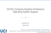 CS152: Computer Systems Architecture Operating System …swjun/courses/2019W-CS152/material/lec8 - O… · Modern operating systems support user process isolation The OS kernel provides