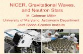 NICER, Gravitational Waves, and Neutron Starsshovkovy.faculty.asu.edu/colloquium/slides/Colloquium...Outline •The importance of neutron star radii •NICER measurements of mass and