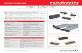 Harwin Archer Product Announcement US Letter Feb 20 · The Archer range is a series of 1.27mm (0.05”) pitch connectors in single and double row options. These industry standard