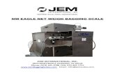 NW EAGLE NET WEIGH BAGGING SCALE...of the feeder section and the weigh hopper. The lower unit is designed for handling the complete pneumatic needs of the bag clamp assembly. The following