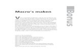 Bonus - Van Duuren Media · 2013. 4. 10. · 6 Bonus – Macro’s maken 1 Klik op de knop Macro opnemen. 2 Noem deze macro Voornaam. 3 Klik op OK en de opname begint. 4 Selecteer