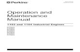 Operation and Maintenance Manual - Perkins Distribütör · Perkins dealers or Perkins distributors have the most current information available. When replacement parts are required