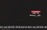 TIMEX IRONMAN Move x20 Activity Tracker Full Instruction ... · Your TIMEX IRONMAN Move x20 will shut down when the battery reaches 5%. WATER-RESISTANCE Your TIMEX IRONMAN Move x20