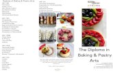 Arts Baking & Pastry The Diploma in · PDF file professional career in the field of Baking and Pastry Arts. This is a 6 month, 2 semester, intensive culinary program and includes a