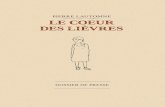 PIERRE LAUTOMNE · 2012. 12. 5. · PIERRE LAUTOMNE Alors que l’hiver touche à sa fin, le chanteur franco-suisse Pierre Lautomne sort son troisième album : «Le coeur des lièvres».