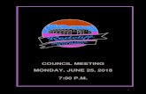 COUNCIL MEETING MONDAY, JUNE 25, 2018 7:00 P.M. · 2018. 10. 4. · FOR THE REGULAR MEETING OF THE REDCLIFF TOWN COUNCIL MONDAY, JUNE 25, 2018 – 7:00 P.M. REDCLIFF TOWN COUNCIL