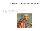 The Existence of God - resources.frontlinechurch.comresources.frontlinechurch.com/.../uploads/2016/03/The-Existence-of-… · THE EXISTENCE OF GOD HISTORICAL ARGUMENTS 1. God is that