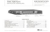 TK-M721VHF FM TRANSCEIVER - Repeater Builder · JVC KENWOOD Corporation. TK-M721 2 INTRODUCTION ... components, kits, or chassis. If the part number is not known, include the chassis
