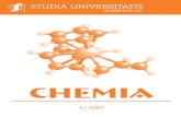 ANUL LII 2007 - Babeș-Bolyai Universitychem.ubbcluj.ro/~studiachemia/issues/chemia2006_2015/Chemia2007_3.pdf · PROFESSOR EMIL CHIFU (1925-1997) Professor Emil Chifu was born on
