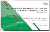 NRG Studies on ESFR Oxide Core Feedback Coefﬁcients ... · Results for the ESFR parameters 11 / 13 If we suppose that βeff does not vary with different nuclear data les and that