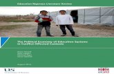 Education Rigorous Literature Review · 2015. 10. 16. · political economy of education in conflict-affected contexts. In the education sector in developing contexts, there is a